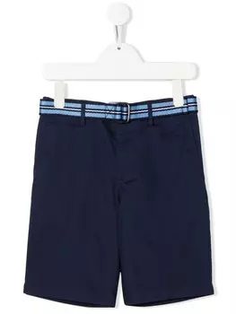 Шорты-бермуды с карманами и поясом Ralph Lauren Kids, синий