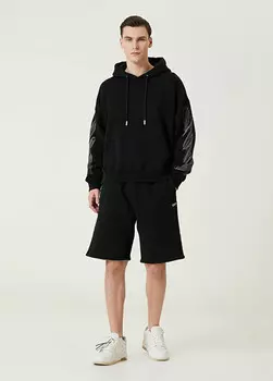 Шорты-Бермуды с кулиской на талии и логотипом Off-White, черный