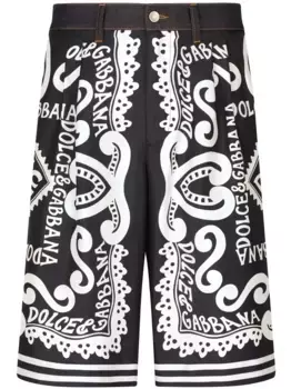 Шорты-бермуды с логотипом DOLCE & GABBANA, черный