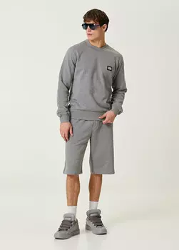 Шорты-Бермуды с логотипом Dolce&Gabbana, серый