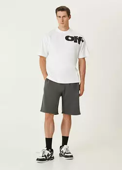 Шорты-Бермуды с логотипом Off-White, черный