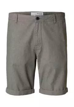 Шорты-Бермуды с подвернутым краем штанины Selected, цвет 180914002 asphalt