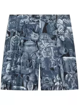 Шорты-бермуды с принтом Givenchy, черный