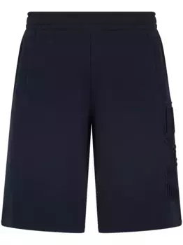 Шорты-бермуды с тисненым логотипом Ea7 Emporio Armani, синий