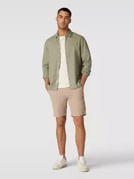 Шорты-бермуды с тканевым поясом Jack & Jones, бежевый