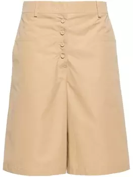 Шорты-бермуды с завышенной талией Jil Sander, бежевый