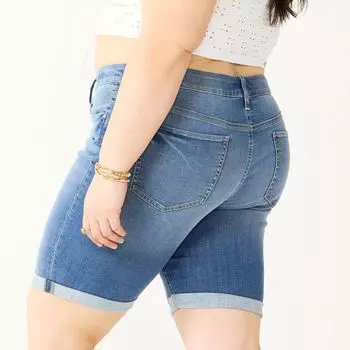 Шорты-бермуды SO для подростков больших размеров с низкой посадкой SO, белый