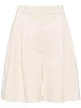 Шорты-бермуды со складками Harris Wharf London, бежевый