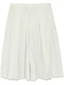 Шорты-бермуды со складками Homme Pliss Issey Miyake, зеленый