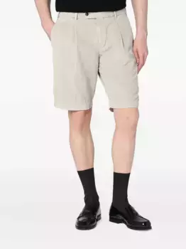 Шорты-бермуды со складками PT Torino, нейтральный