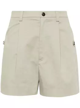 Шорты-бермуды со складками Tela, зеленый