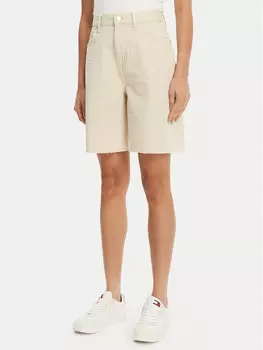 Шорты-Бермуды стандартный крой DW0DW21646 Tommy Jeans, бежевый
