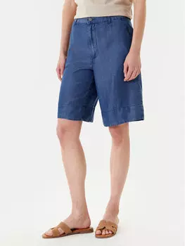 Шорты-Бермуды свободного кроя 4KHND9020 United Colors Of Benetton, синий