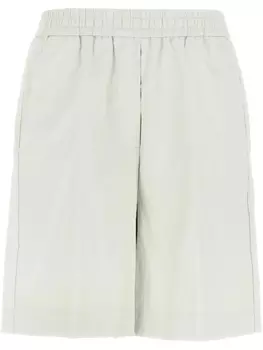 Шорты-бермуды телесного цвета с эффектом кожи Nude, белый