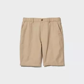 Шорты-бермуды Uniqlo льняные, бежевый