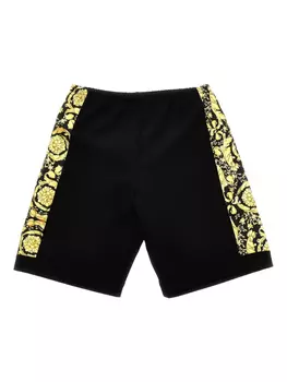 Шорты-бермуды Versace Kids Barocco, черный