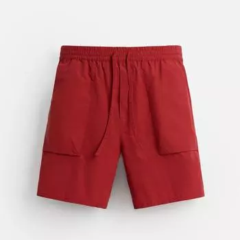 Шорты-бермуды Zara Technical Limited Edition, красный
