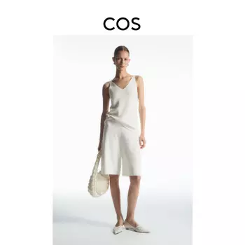 Шорты-бермуды женские Cos в рубчик, белый