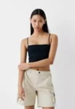 Шорты Bershka, бежевый