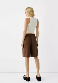 Шорты Bershka, коричневый