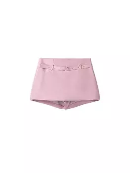 Шорты Bershka Regular Pants, светло-розовый