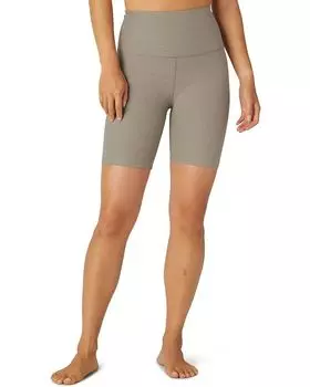 Шорты Beyond Yoga Spacedye High Waisted Biker, цвет Birch Heather