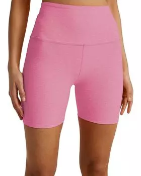 Шорты Beyond Yoga Spacedye Keep Pace Biker, цвет Pink Bloom Heather