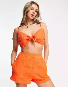 Шорты без рукавов ASOS из марли в сочетании с перцем чили