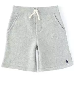 Шорты без шнуровки Polo Ralph Lauren Big Boys 8–20 со средней посадкой и начесом из флиса, серый