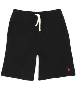 Шорты без шнуровки Polo Ralph Lauren Big Boys 8–20 со средней посадкой и начесом из флиса, черный