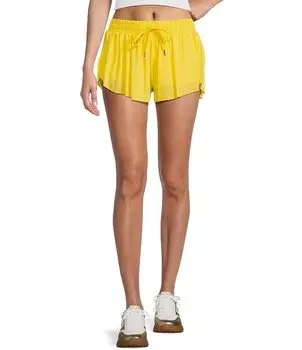 Шорты без застежки GB Active координации со средней посадкой, желтый