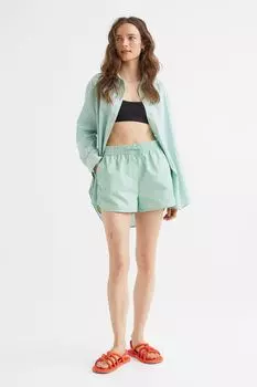 Шорты без застежки H&amp;M, мятно-зеленый