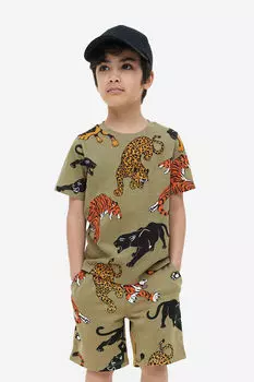 Шорты без застежки H&M, хаки