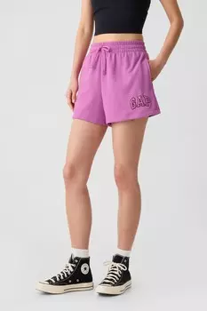 Шорты без застежки с логотипом Gap, фиолетовый