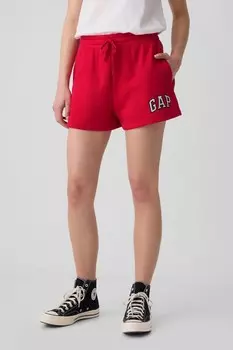 Шорты без застежки с логотипом Gap, красный