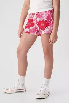 Шорты без застежки с логотипом Gap, розовый