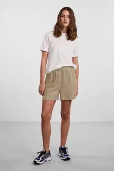 Шорты - Бежевый - Нормальная талия PIECES, бежевый