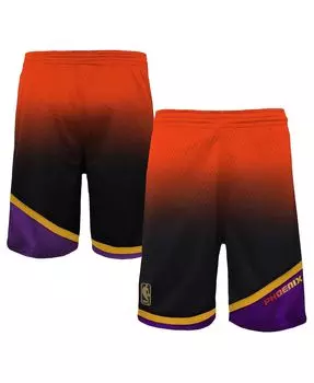Шорты Big Boys Orange, Black Phoenix Suns 1996/97 Hardwood Classics Fadeaway Reload 3.0 Swingman Mitchell & Ness