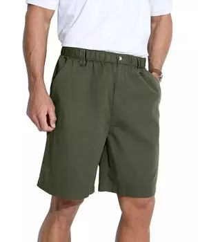 Шорты Big & Tall Knockarounds 8 дюймов, эластичные шорты с гладкой передней частью KingSize, зеленый