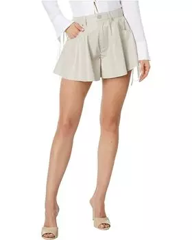 Шорты Blank NYC Faux Leather Flare Shorts in Clear Cut, цвет Clear Cut