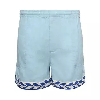Шорты Bode Seedling Stripe Shorts 'White/Blue', белый