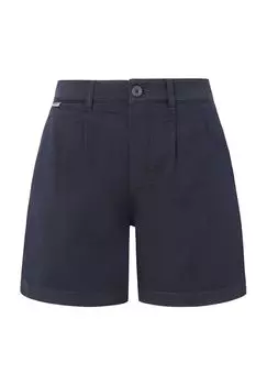 Шорты, боковые карманы, петли для ремня, женские Pepe Jeans, цвет Dulwich Blu