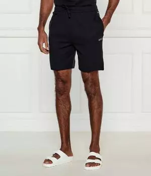 Шорты Boss Waffle Regular Fit, черный
