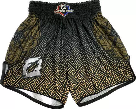 Шорты боксерские Fairtex FFS, черный / золотой