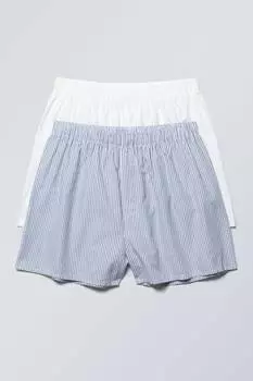 Шорты-Боксеры 2 пары Weekday, белый