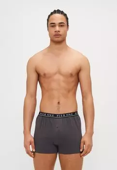 Шорты-боксеры 3 PACK Pier One, темно-серый