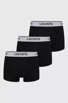 Шорты-боксеры (3 шт.) 5H8385 Lacoste, черный