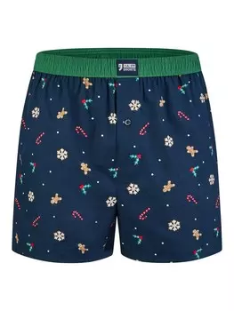 Шорты-боксеры Happy Shorts Boxer shorts Chrisstmas, темно-синий