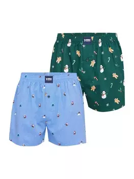 Шорты-боксеры Happy Shorts Boxer shorts XMAS, цвет light blue/green