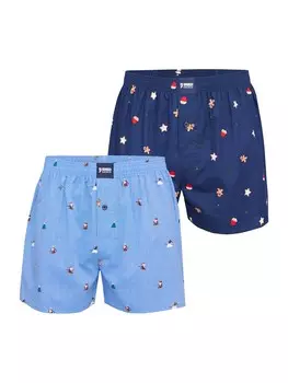 Шорты-боксеры Happy Shorts Boxer shorts XMAS, цвет light blue/dark blue
